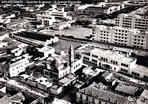 Sidi-Bel-Abbes - Vue aerienne - Quartier Bugeaud -Grande Mosquee